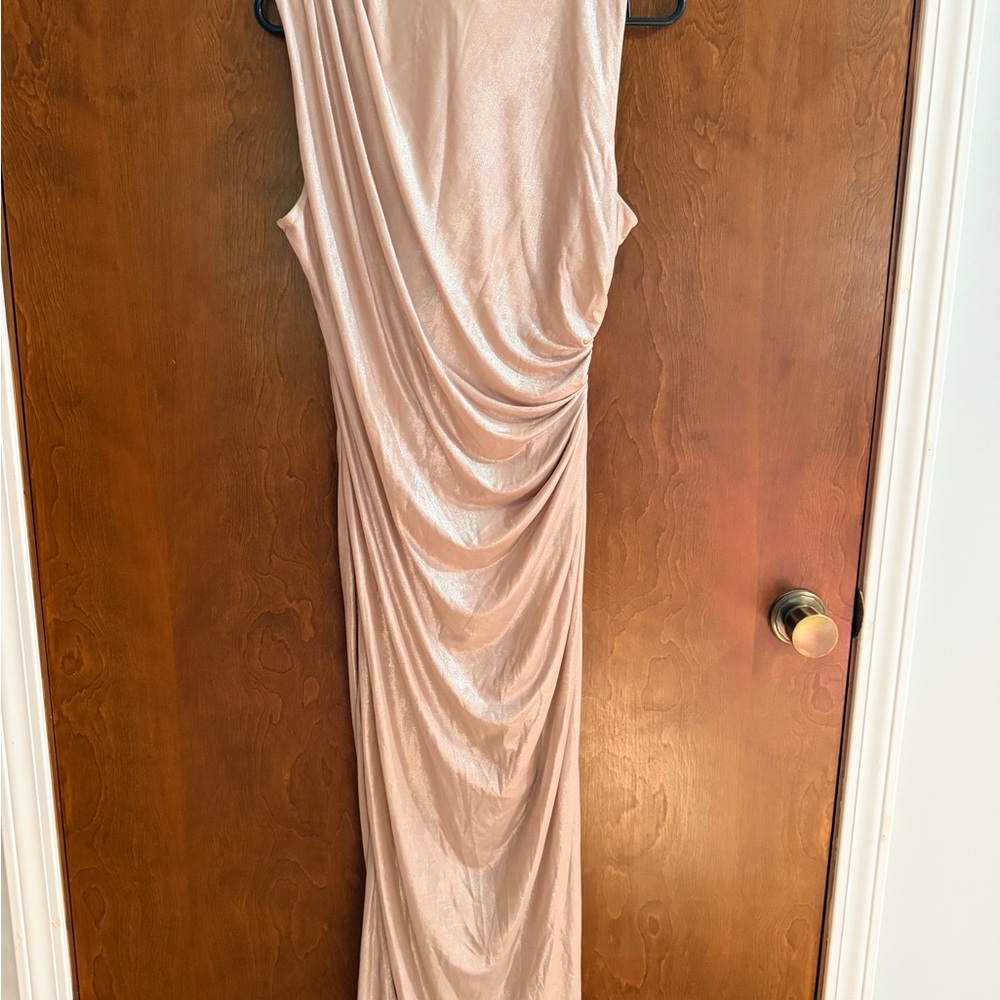 Sam Edelman Sleeveless Draped Maxi Dress in Blush Pink - Picture 2 of 3